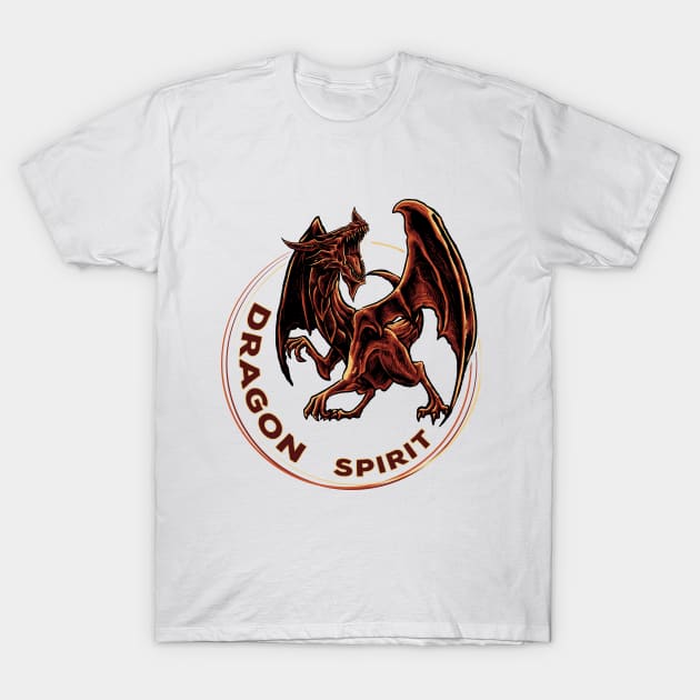 Dragon spirit T-Shirt by printedartings